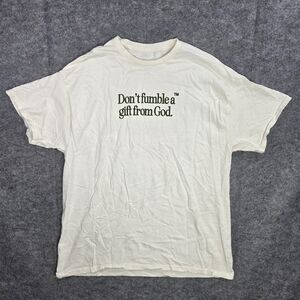 God Is Dope Shirt Mens Large White Inspirational Graphic Streetwear Tee